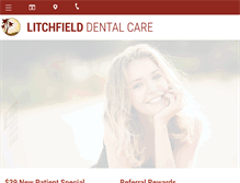 Tablet Screenshot of litchfielddentalcare.com